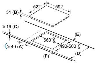 ENCIM. BOSCH PID61RBB5E 3F IND 32cm