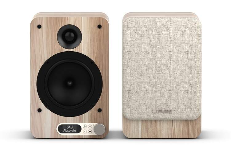 Altavoz TV Pure Classic Active - Blanco/Roble, HDMI ARC, Bluetooth 5.3, tarjeta sonido USB-C
