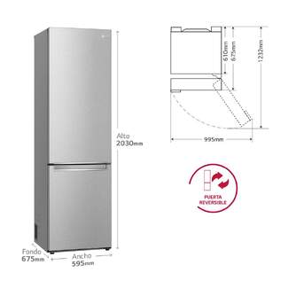 FRICOM. LG GBB92MBB3P 203x60x68 NF INOX