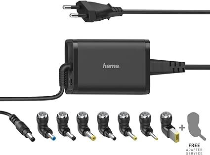 Cargador universal Hama 00200001 para portátil - 19 V, 45 W, 7 adaptadores
