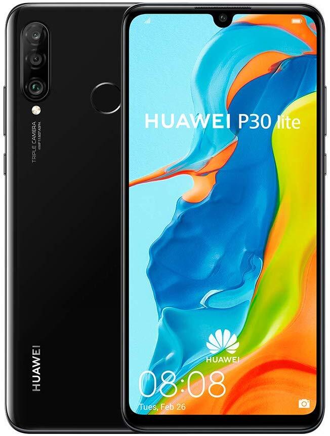 Huawei P30 Lite 128GB Negro - 6.15", RAM 4GB, OctaCore 2.2 GHz, Triple Cam 48+8+2 Mpx, Android 9
