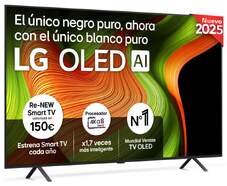 TV LG 77" QLED 77B56LA - 4K Ultra HD, Alfa8, WebOS 25, 120 Hz, 20 W RMS, HDR10