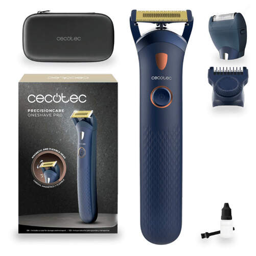 Afeitadora PrecisionCare Cecotec Oneshave Pro - IPX7, Cabezal magn&eacute;tico, LED, Cuchillas acero inox
