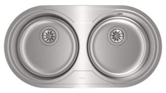 Fregadero Teka  DR-80 11110006 - 2 cubetas, circular, inox