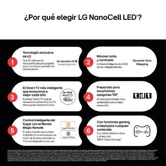 TV LG 50%%%quot; 50NANO81A6A UHD NANOCELL ALFA7 WEBOS25