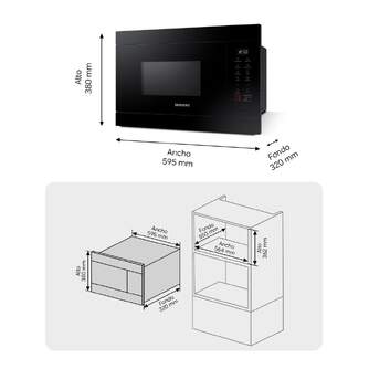 MICR. SAMSUNG MG22M8254AK/E1 22L NEGRO INTEGRABLE
