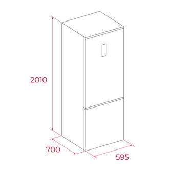 FRICOM. TEKA RBF68670 201x60 NF INOX MF