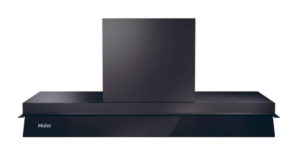 Campana Extractora Haier HAPY9CBS4BG - 90 cm, 630 m3/h, 3 Velocidades, Cristal, Negro