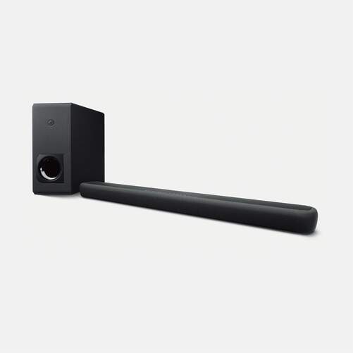 Barra de sonido Yamaha YAS-209 - 2.1 canales, conexión WiFi/BT, micro para control por voz, negro