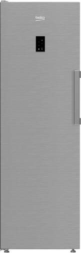 Congelador Vertical Beko B3RMFN314XB - Clase E, 187cm, 286L, NoFrost, Inverter, Acero Inox