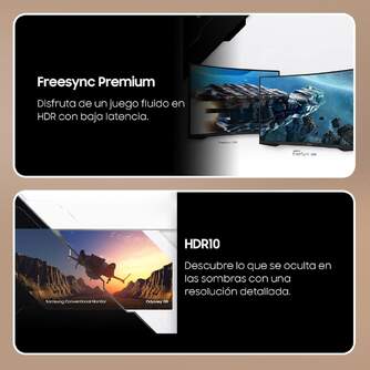 MONITOR SAMSUNG 32%%%quot; LS32CG552EUXEN QHD 165HZ CURVO