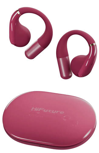 Auriculares Open Ear HiFuture Vibemate Hot Pink - 20h autonom&iacute;a, micr&oacute;fono con cancelaci&oacute;n ruido
