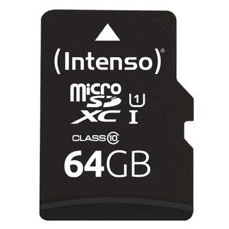 TARJ. MEM. INTENSO MICRO SD  64 GB CON ADAPTADOR