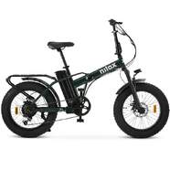 Bicicleta Eléctrica Nilox X8 Pro 20X4P - Autonomía 70 min, 6 Velocidades, Verde