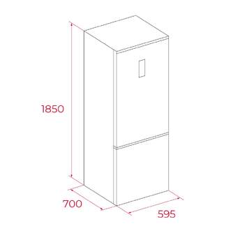 FRICOM. TEKA RBF64660SS 185x60 NF INOX 113400035
