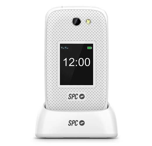 Teléfono Móvil SPC Harmony 2 - Pantalla de 2,8", teclas grandes, 9 días de autonomía y base de carga