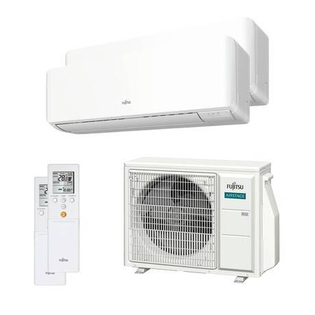 Aire Acondicionado Multi Kit Fujitsu 2x1 ASY3525U11MIKMW EXT50 - A+++/A++, 1840/2459 frig/h
