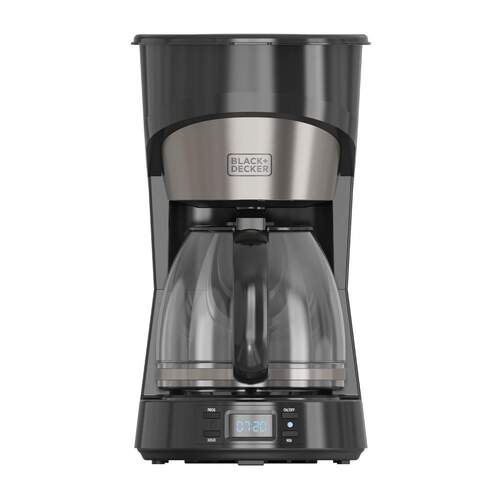 Cafetera de Goteo Black+Decker BXCO1002E - 1000W, temporizador 24h, 1,5 litros para hasta 12 tazas