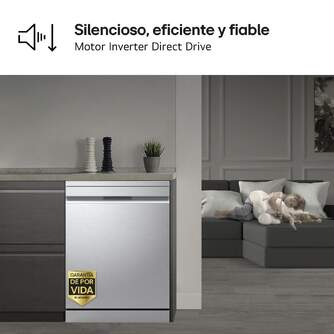 LVJ. LG DF375HVS 3%%%#186;B 6P 60CM QUADWASH INOX