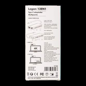 HUB SILVER HT TIPO C LOGAN 13 EN 1