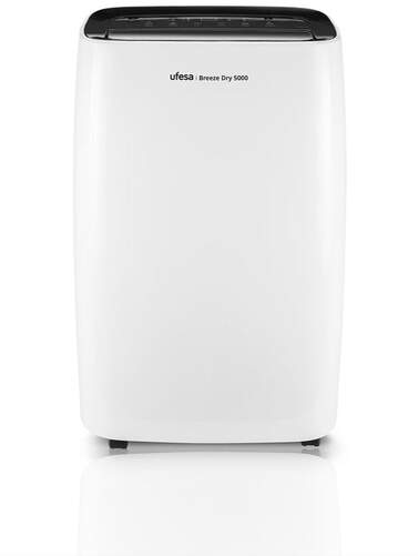Deshumidificador Ufesa Breeze Dry 5000 - 20 L, 260 m3/h, 46 dB, 40m2, Blanco
