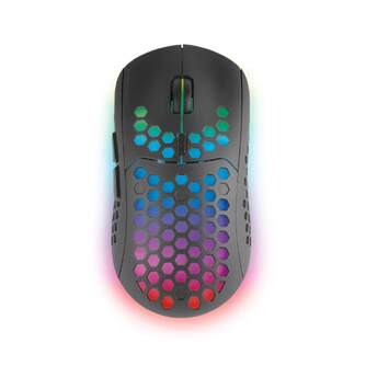 RATON MARS GAMING WIRELESS RGB MMW3 NEGRO