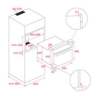 HORNO TEKA HSC635S INOX GT 45CM COMPACTO 111140001