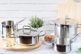 CACEROLA BRA PROFESIONAL 20CM TAPA INOX