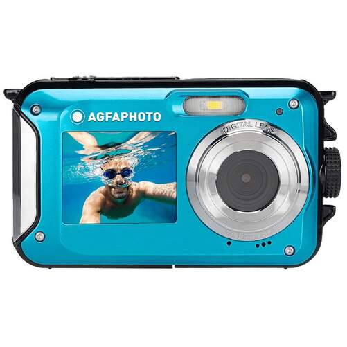 Cámara AgfaPhoto Realishot WP8000 Azul - Sumergible 3m, 24Mpx, Zoom 16x, Vídeo FHD