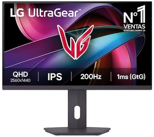 Monitor Gaming LG 27" LCD 27G610A - Quad HD, 200 Hz, 1 ms tiempo de respuesta, HDR, panel IPS