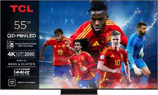 TV TCL 55" MiniLED 55C7K - 4K Ultra HD, Google TV, HDR10+, 144 Hz, Dolby Atmos/TrueHD 60W