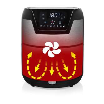 FREIDORA AIRE PRINCESS 182026 4,5L 1500W PLATA