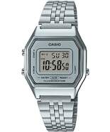 Reloj Casio Vintage Iconic LA680WEA-7EF - Plata, display digital, alarma y calendario