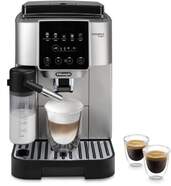 Cafetera Superautomática DeLonghi ECAM22080SB - 15 bares, 2 surtidores, con leche, Inox y negro