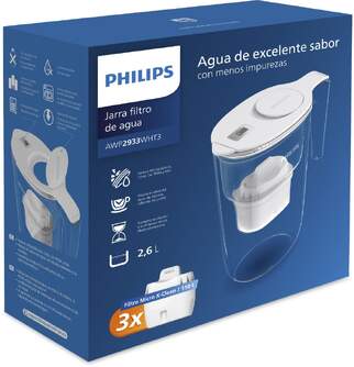 JARRA PHILIPS AWP2933WHT3 MICROCLEAN X 3 CARTUCHOS