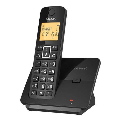 Tel&eacute;fono inal&aacute;mbrico Gigaset Essential 300 Negro - 1,8" LCD, Bloqueador de llamadas, manos libres