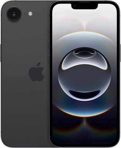 Apple iPhone 16e 128 GB Negro - Pantalla 6,1" OLED, Chip A18, Cámara Fusion 48 MP, 26 hr autonomía