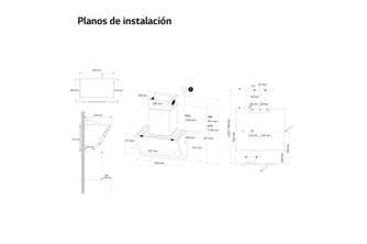 CAMP. LG HCEZ2428B 60CM 630m3h CRISTAL INCLINADA