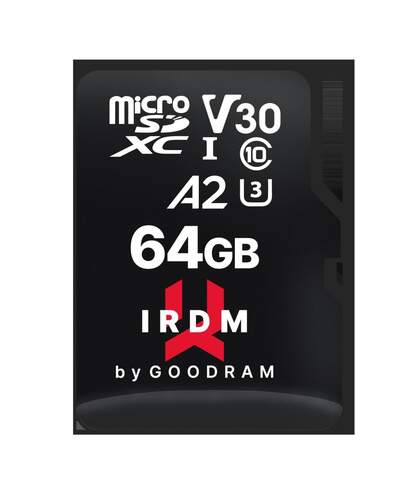 Tarjeta Micro SD GoodRam 64GB - 170MB/s, UHS-I U3, V30 Video Speed