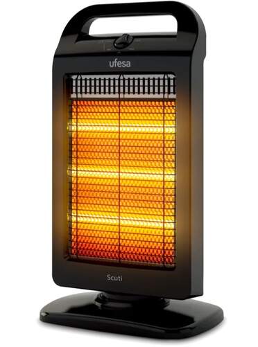 Radiador halógeno Ufesa Scuti 83605511 - 1200W, Oscilante