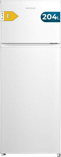 Frigor&iacute;fico Combi Cecotec Bolero 2D - 143x54 cm, Clase E, 204 L, Blanco