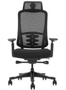 Silla Ergonómica Phoenix Lira - Estructura Nylon, Reposacabezas ajustable, Reposabrazos 3D, Negra