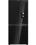 Frigor&iacute;fico Americano Haier HCKR7819DWGB - 190 x 83 cm, 4 puertas, No Frost, Clase D, Cristal negro