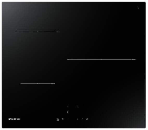 Placa Inducción Samsung NZ63T3706A1/UR - 3 Zonas (1 De 28cm), 9 Potencias, SmartTouch, 7200W
