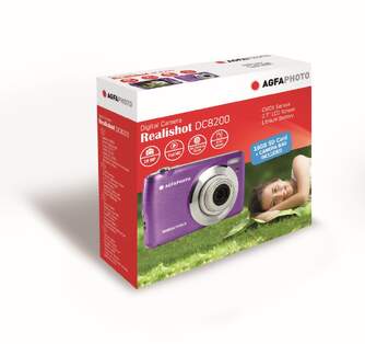 CAMARA AGFA CAMARA DC8200 PURPLE 21MP SD FUNDA