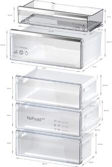 FRICOM. BALAY 3KFC879NI 203x70x67 NF CRISTAL NEGRO