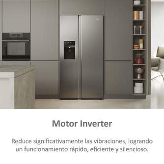 FRI. HAIER HSR5918DIMP 177x91x66 NF INOX DISP