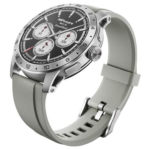 Smartwatch HiFuture FLEX2 Silver - Pantalla AMOLED 1,47", bluetooth, llamadas, IP67, 5 d&iacute;as aut.