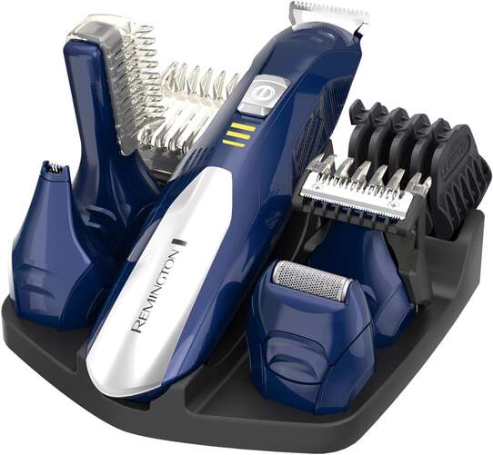 Kit Multifunción Barbero Remington PG6045 - 40 min autonomía, Peines cejas/nariz/oído