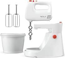 Batidora amasadora Tesla MX501WRB - Bol de 3 L, 500 W, 5 V, Blanco